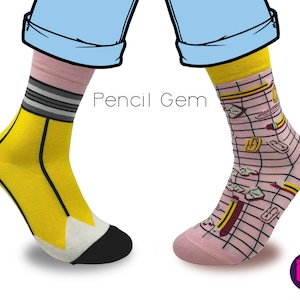 Sanity-Saver Socks. Mismatched socks, fun socks, unisex socks, cool socks, unusual socks, unique socks, food socks, fun gifts, themed socks.