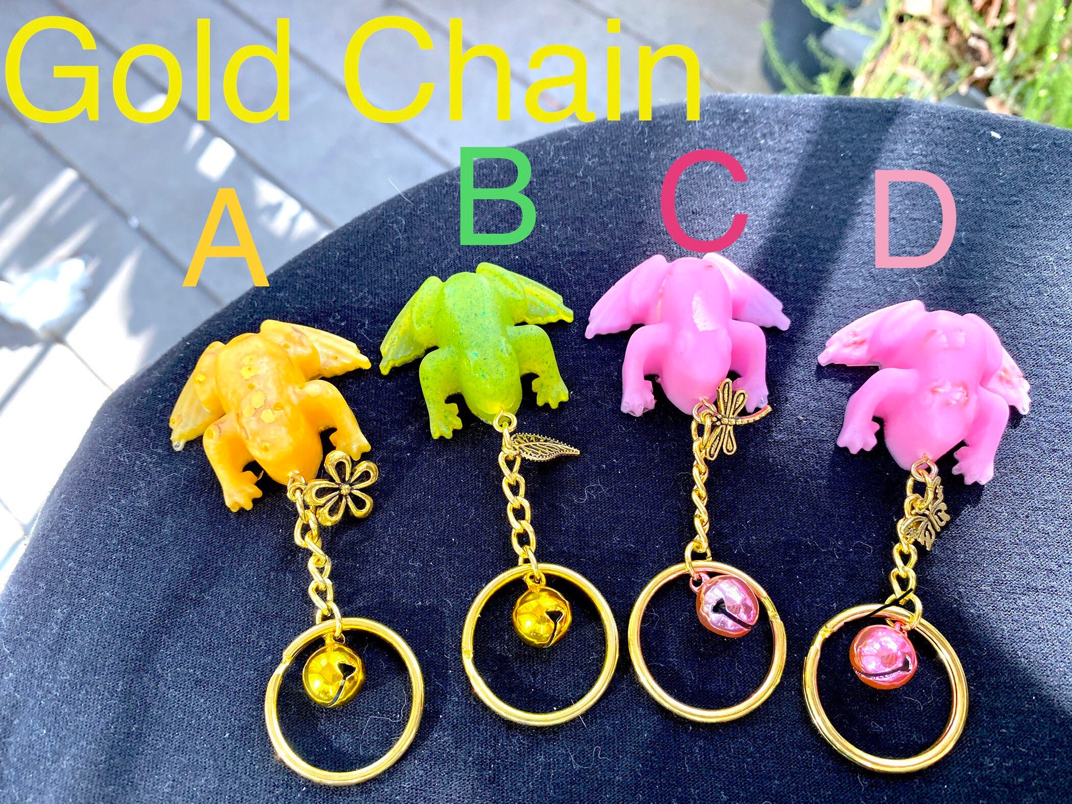 Colorful Resin Frog Keychains Etsy