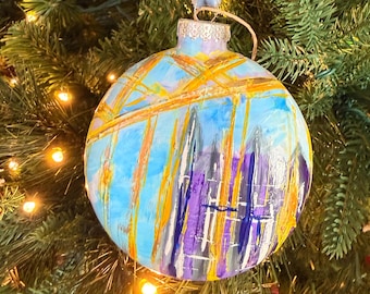 Painted Glass Pittsburgh PPG Ornament