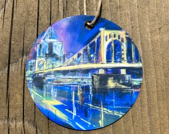 Metal Pittsburgh Ornaments-Night Dance