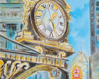Kaufman's Clock Giclee Art Print