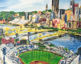 PNC Park Giclee Art Prints