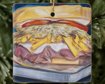 Cap n' Cheese Ceramic Ornament
