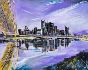 Purple Bridge Giclee Art Print