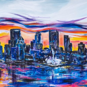 Vivacious City Giclee Art Print