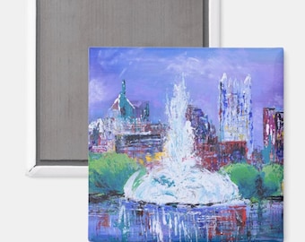 Pittsburgh Fountain Magnet