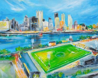 Riverhounds Stadium Giclee Art Print