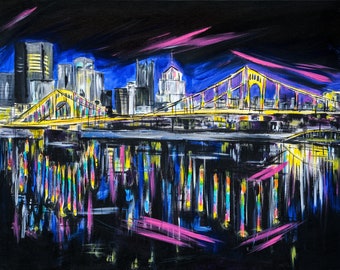 Bridge Lights Giclee Art Print