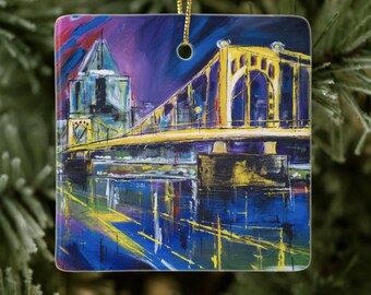 Night Dance Ceramic Ornament