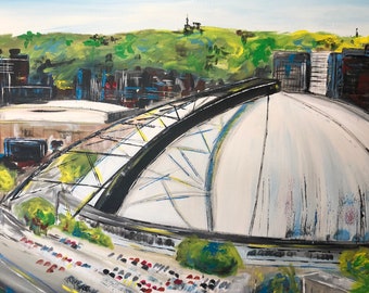 Civic Arena Giclee Art Print