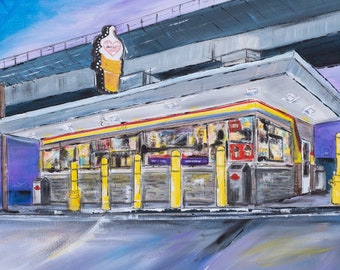 Page’s Ice Cream Giclee Print