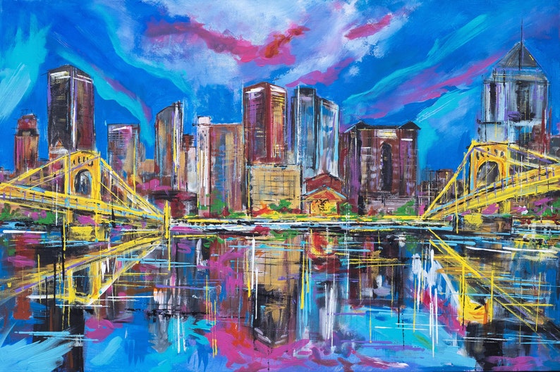 Pittsburgh Vibes Giclee Art Print image 1