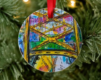 3.5" Other Lane Aluminum Ornament