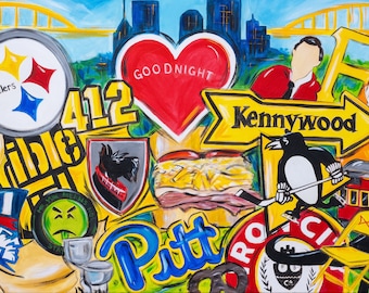 Love Pittsburgh Giclee Art Print