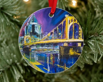 3.5" Night Dance Aluminum Ornament