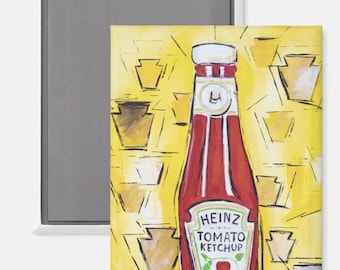Pittsburgh Keystone Ketchup Magnet
