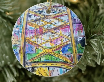 Metal Pittsburgh Ornament-Other Lane