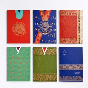 Koreansk mini-anteckningsbok - Joseon-dynastikungens kostymomslagsdesign Traditionell design