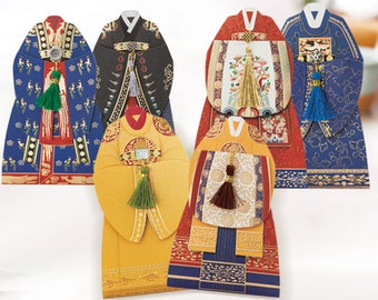 Korean Hanbok Card Ver.2  - Korean Traditional Clothes Shape Special Card