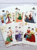 Korean Couple Hanbok Card - Traditional Hanbok product logo