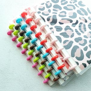 0,7-calowy plastikowy segregator w kolorowe krążki