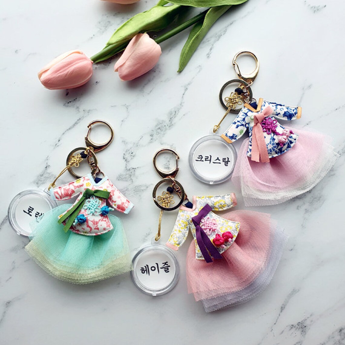 Korean Hanbok Key Chain Etsy
