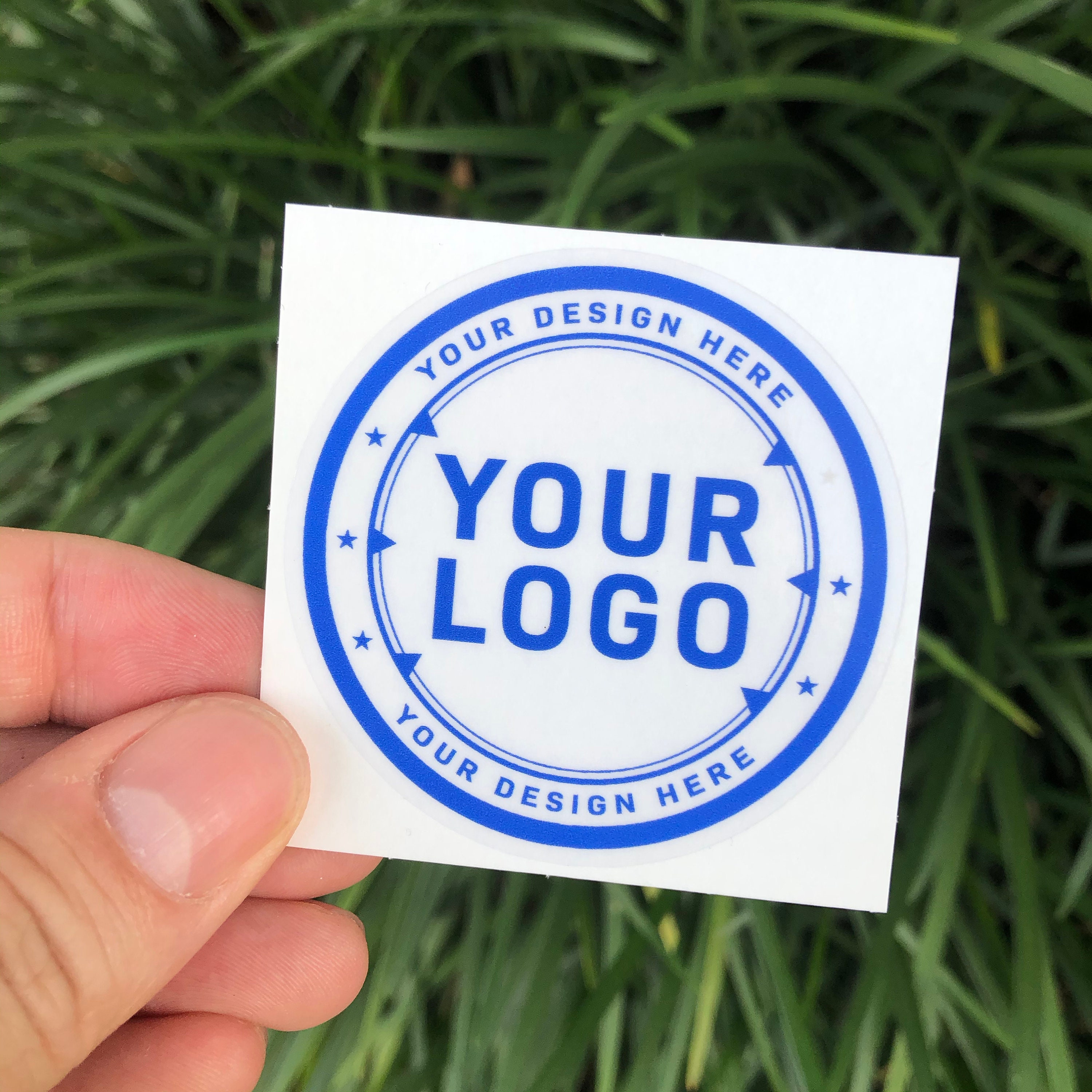 Custom Clear Vinyl Decal or Sticker cut to any shape. Print an Etsy