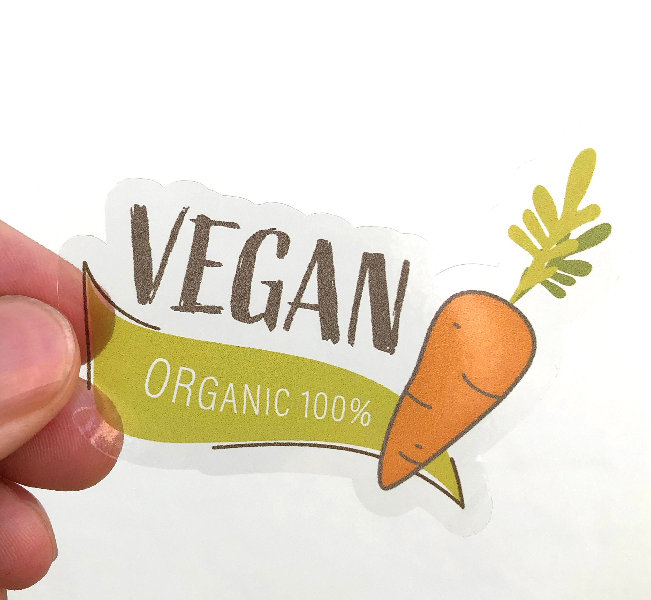 Custom Clear Vinyl Decal or Sticker cut to any shape. Print an Etsy