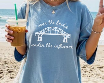 Sagamore Bridge Cape Cod t-Shirt | Coastal Massachusetts Tee | Cape Cod Island Tee | Preppy Unisex Summer Outfit | Vineyard Gift