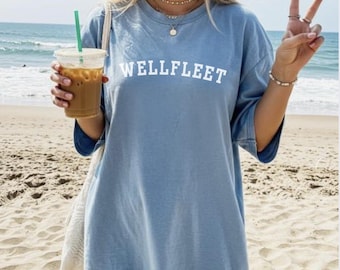 Wellfleet Cape Cod Comfort Colors T-Shirt | Cape Cod Town Tee | Coastal Graphic Shirt | Massachusetts Vacation Souvenir | Cape Cod Wellfleet