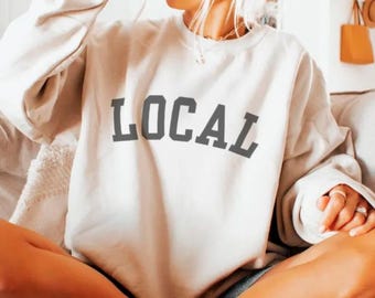 LOCAL Cape Cod Sweatshirt • Minimal Coastal Crewneck • Locals & Washashores Pullover • New England Beachwear