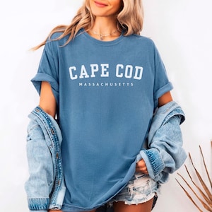Cape Cod Comfort Colors T-Shirt | Massachusetts Graphic Tee | Coastal Preppy Shirt | Unisex Cape Cod Vacation Top | New England Beachwear