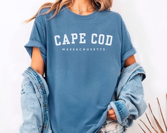 Cape Cod Comfort Colors T-Shirt | Massachusetts Graphic Tee | Coastal Preppy Shirt | Unisex Cape Cod Vacation Top | New England Beachwear