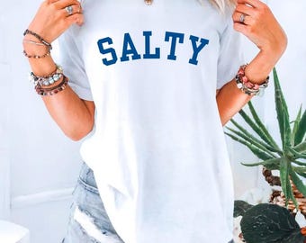 SALTY T-Shirt – Coastal Comfort Colors Tee for Beach Lovers