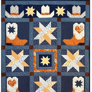 62&quot;x45&quot; Southern Kicks Quilt pdf pattern