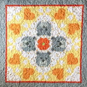 36"x36" Baby Bear Wall Hanging and/or Quilt. PDF Pattern.