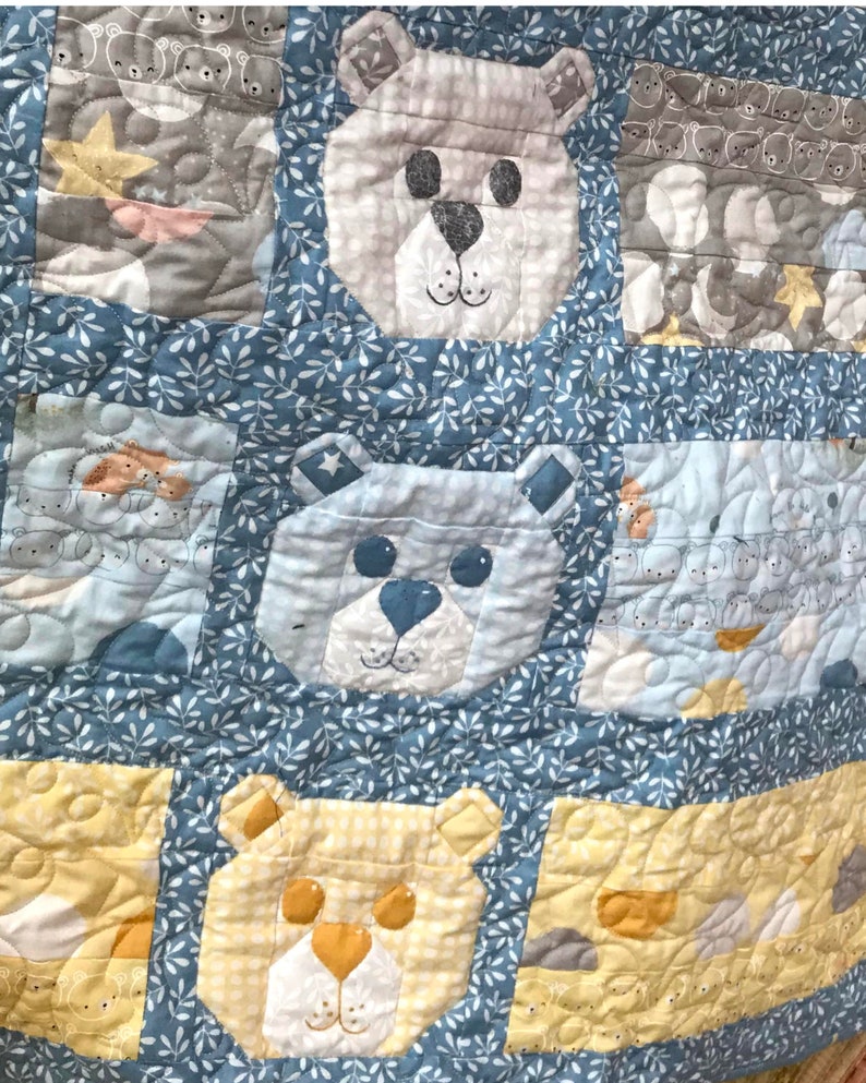 Baby Bear Quilt Pattern Etsy