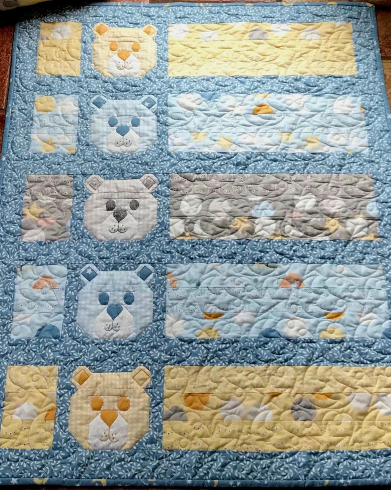 Baby Bear Quilt Pattern Etsy
