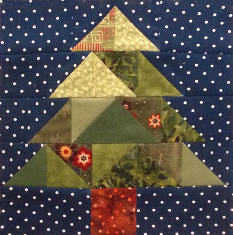 10.5 and 8.5 Pine Tree Block Pattern Pdf - Etsy