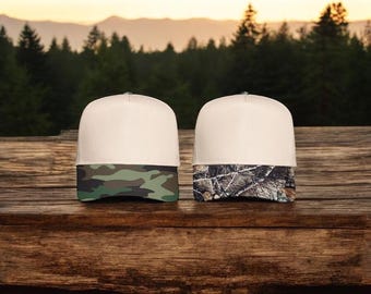 Real Tree Army Two Tone Snapback A-Frame Five Panel Cap