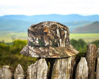 Realtree camo bucket hats Cotton Polyester