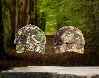 Realtree camo baseball cap Low Profile Dad Hat Adjustable W/ Brass Closure