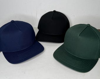 100% cotton five panel cap