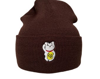 Lunar New Year Lucky Cat Beanie - Asian - Chinese - Japanese Zodiac