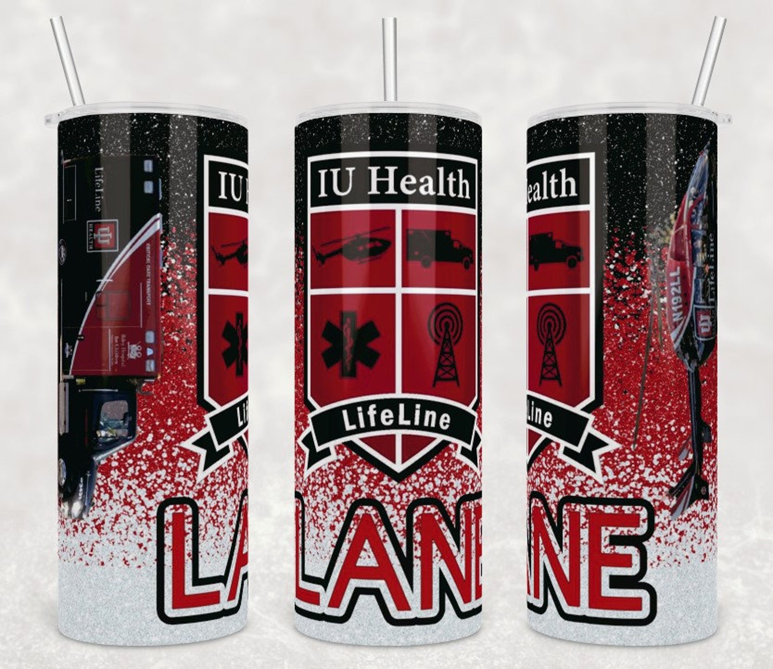 IU Health LifeLine 20oz 30oz or 24oz Sport Flip Lid Etsy