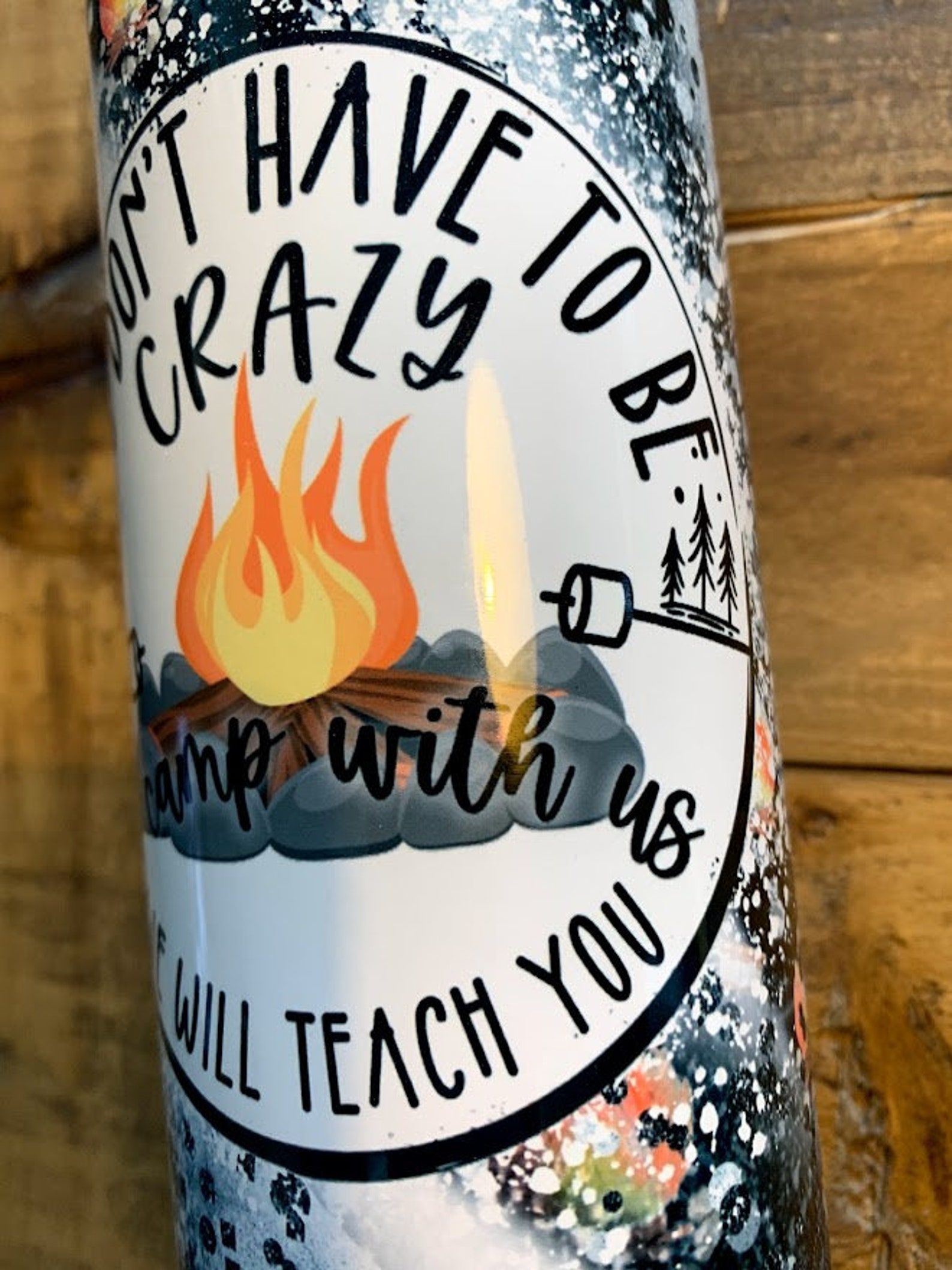 Camping Tumbler 20oz or 30oz Personalized Camping Cup Etsy