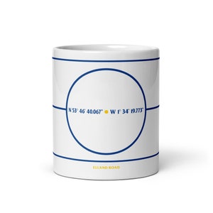 Leeds United F.C. White glossy mug