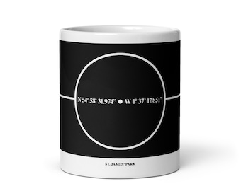 Newcastle United F.C. White glossy mug