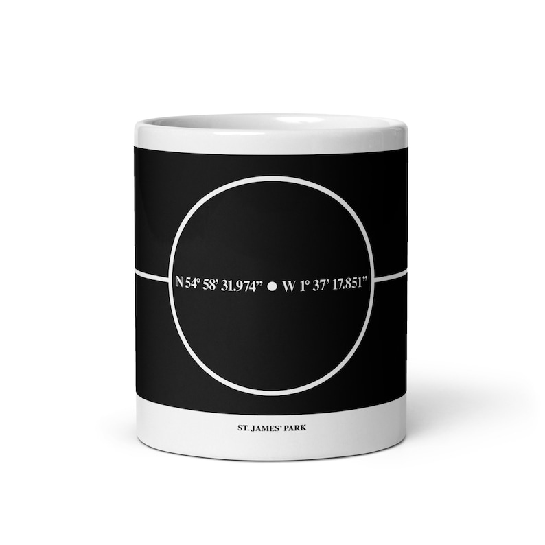 Newcastle United F.C. White glossy mug