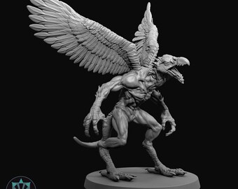 Vrock Realm of Paths Dnd Pathfinder Roleplaying Miniature - Etsy